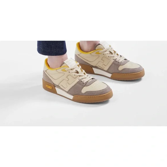【関税込・国内発送】FENDI FENDI MATCH SNEAKERS BROWN FENDI Match Sneakers | Brown | FARFETCH